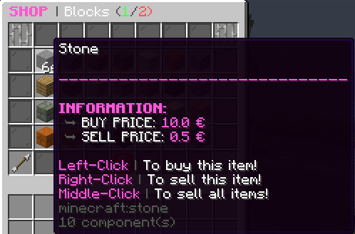 Sell GUI Preview